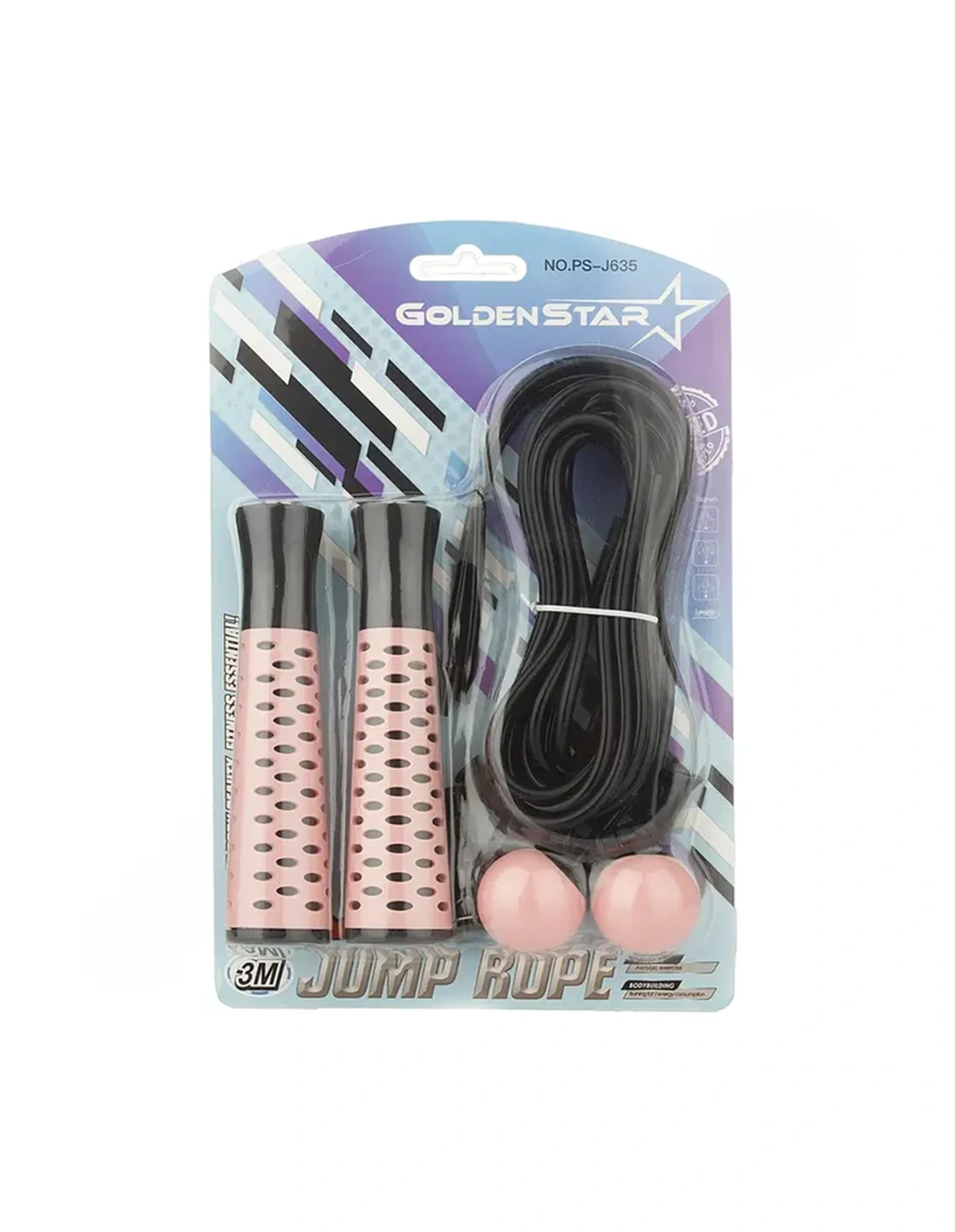 طناب ورزشی Unisex بدون برند گلدن استار دوکاره PS-J635 BRS